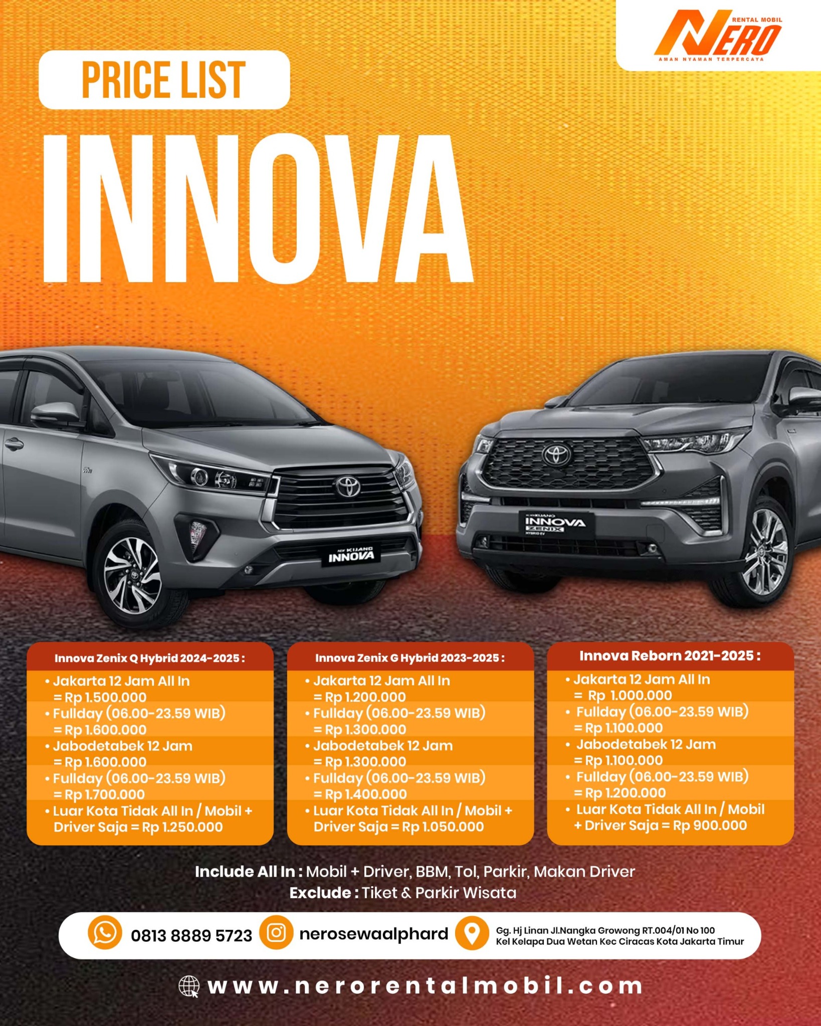 Toyota Innova Zenix Q Hybrid 2024-2025