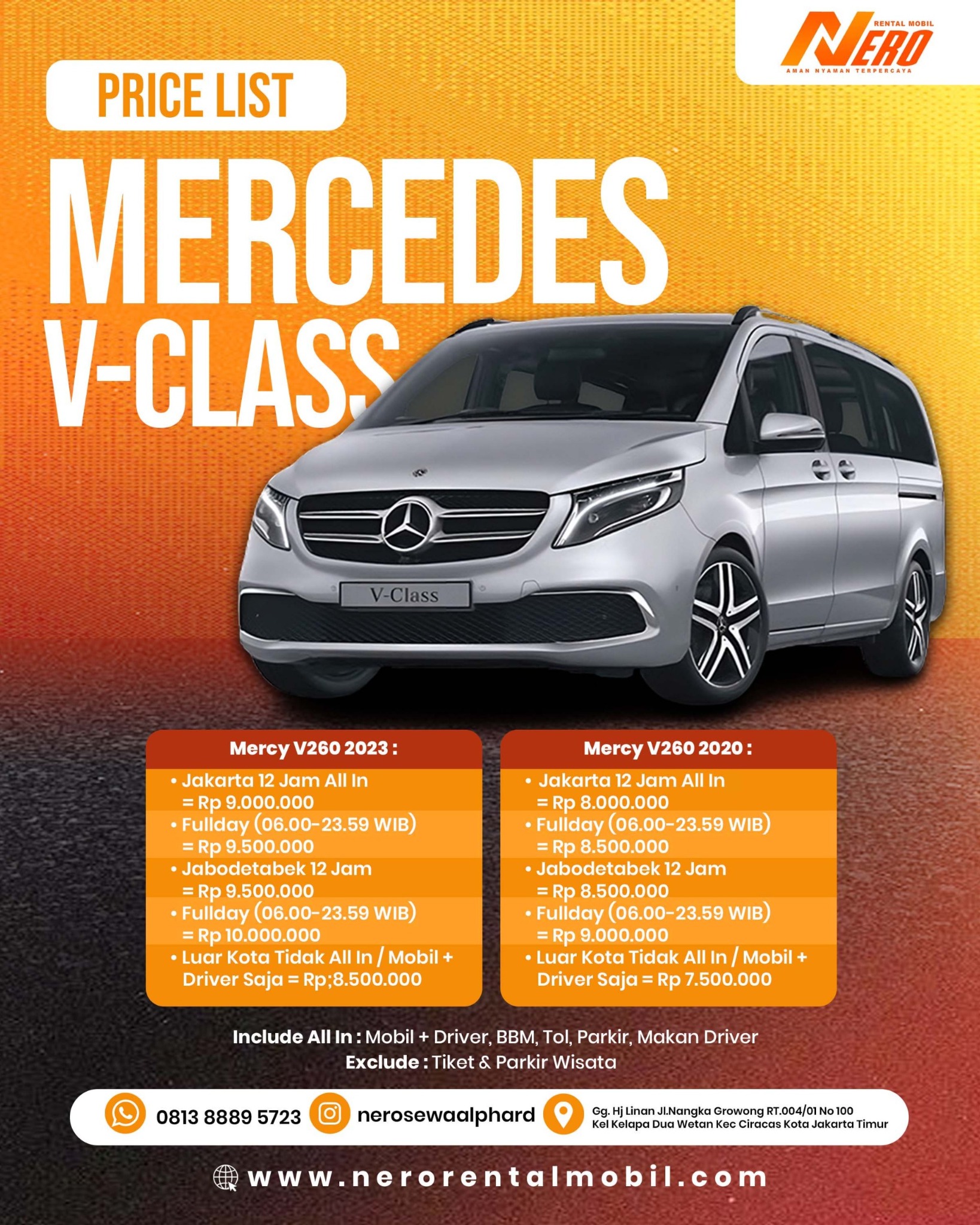 Mercedes Benz V260 2023